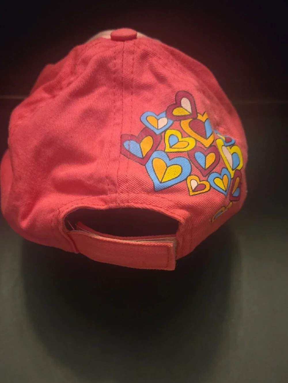 Pink Tweety Kids Baseball Hat with Heart Motif